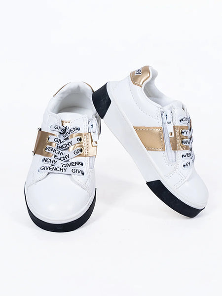 White Colored Laced Party Shoes for Kids