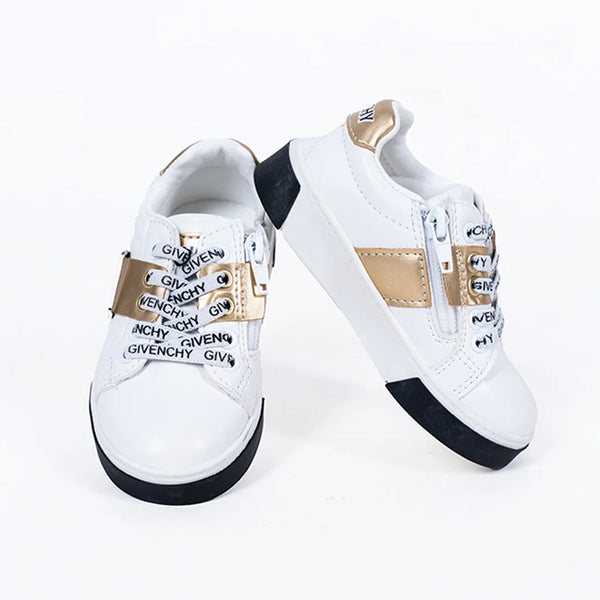 White Colored Laced Party Shoes for Kids