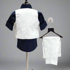 Linen Waist Coat Set Party Wear Set For Boys