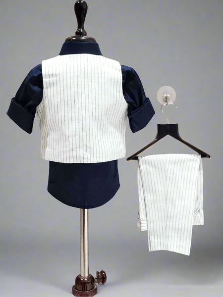 Linen Waist Coat Set Party Wear Set For Boys