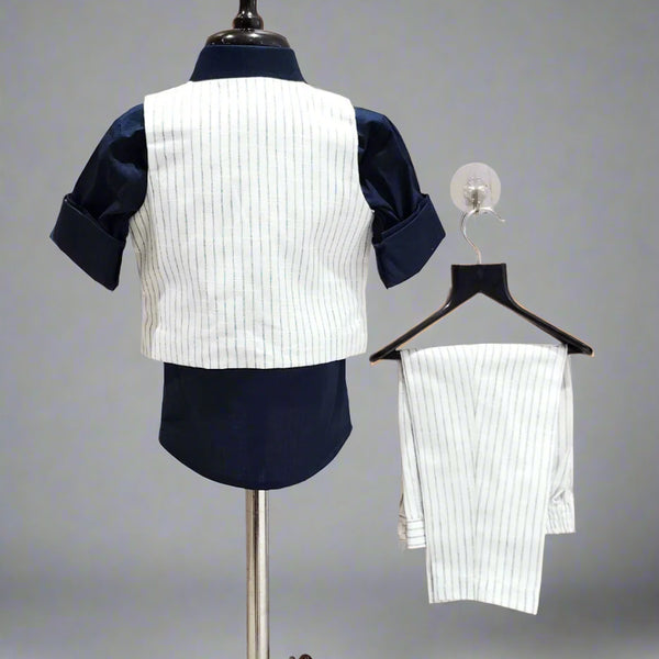 Linen Waist Coat Set Party Wear Set For Boys