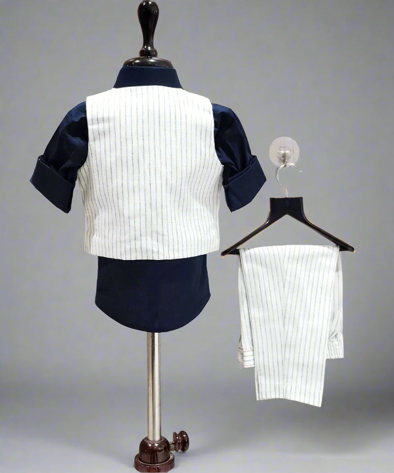 Linen Waist Coat Set Party Wear Set For Boys