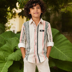 White Striped Shirt