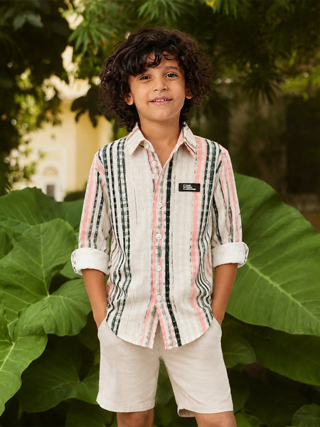 White Striped Shirt
