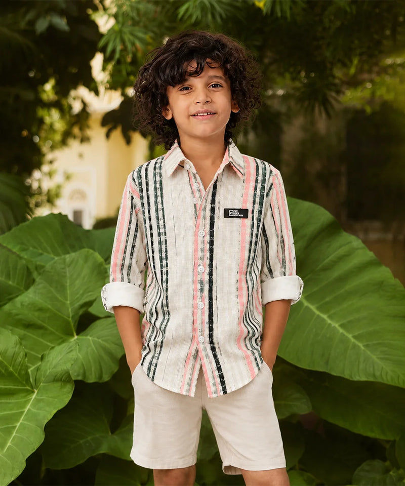 White Striped Shirt