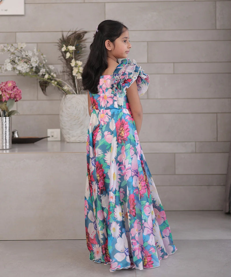 Elegant girls gown for wedding and parties, Jaipur kids fashion shop