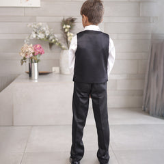 Premium black coat pant suit for boys wedding outfit Jaipur