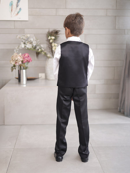 Premium black coat pant suit for boys wedding outfit Jaipur