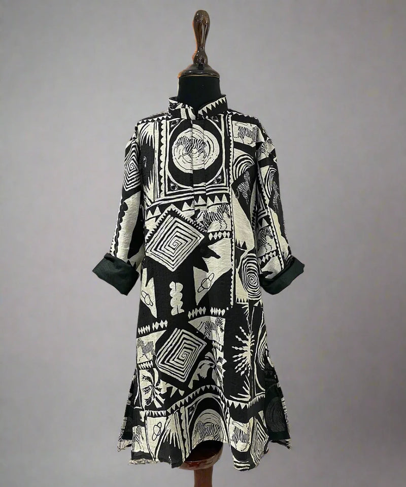 Full sleeve self-printed kurta pyjama for boys, ethnic wear, Jaipur boutique