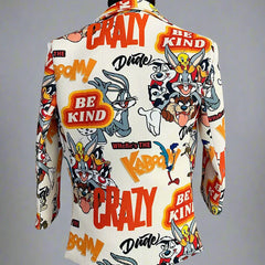 Multi Colored Pop-Up Style Party Wear Blazer