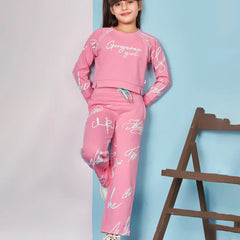 Girls printed co-ord set from kids clothing store in Jaipur