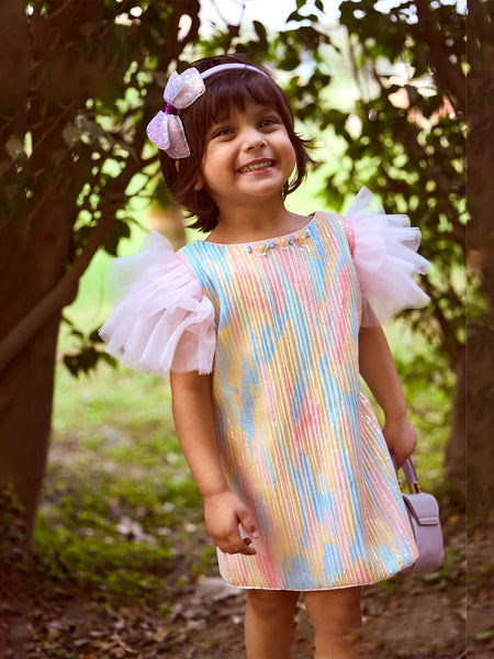 Shimmer Party Wear Dress For Girls