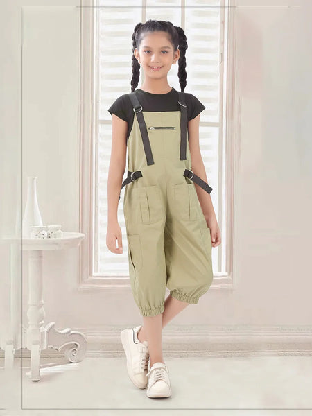 Stylish Dungree Set For Summer For Girls.