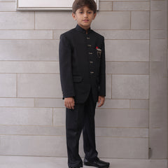 Classic black Jodhpuri pants suit for boys, party outfit Jaipur kidswear