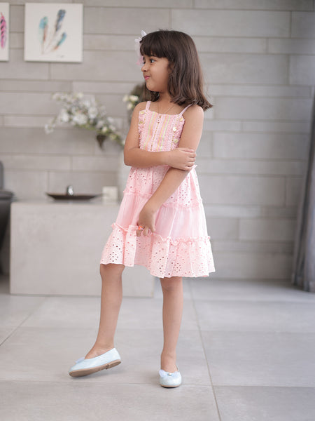 Designer cotton party frock for girls, best kids clothing store Jaipur