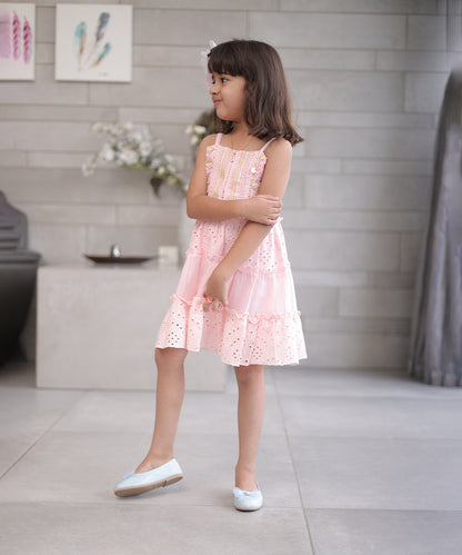 Designer cotton party frock for girls, best kids clothing store Jaipur