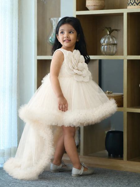 Devils N Angels White Fairy Tail High Low FrockJaipur