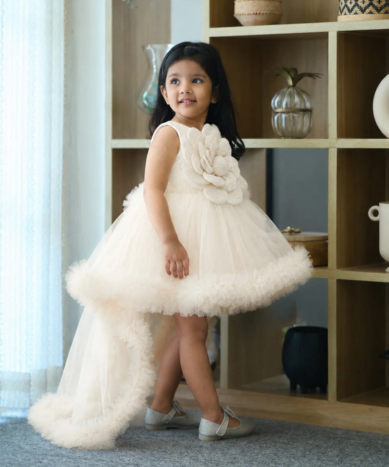 Devils N Angels White Fairy Tail High Low FrockJaipur