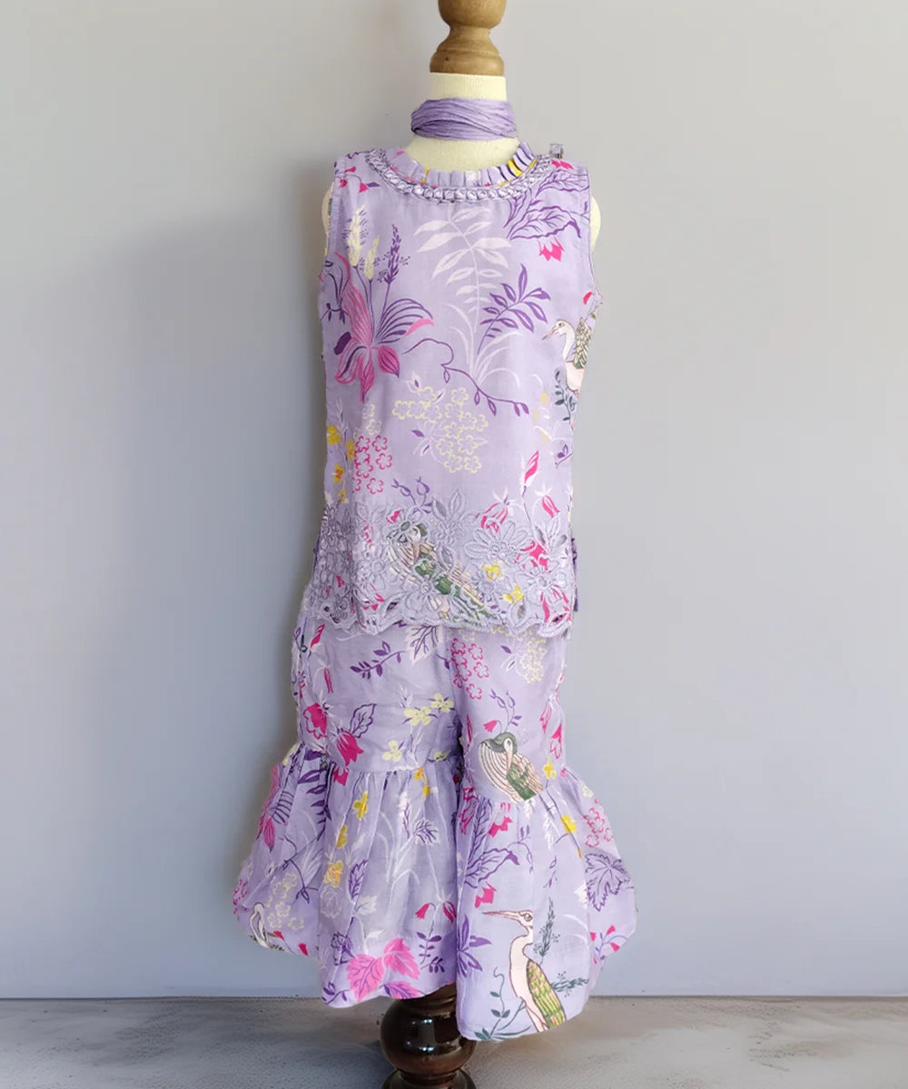 Floral dress on a mannequin against a plain background