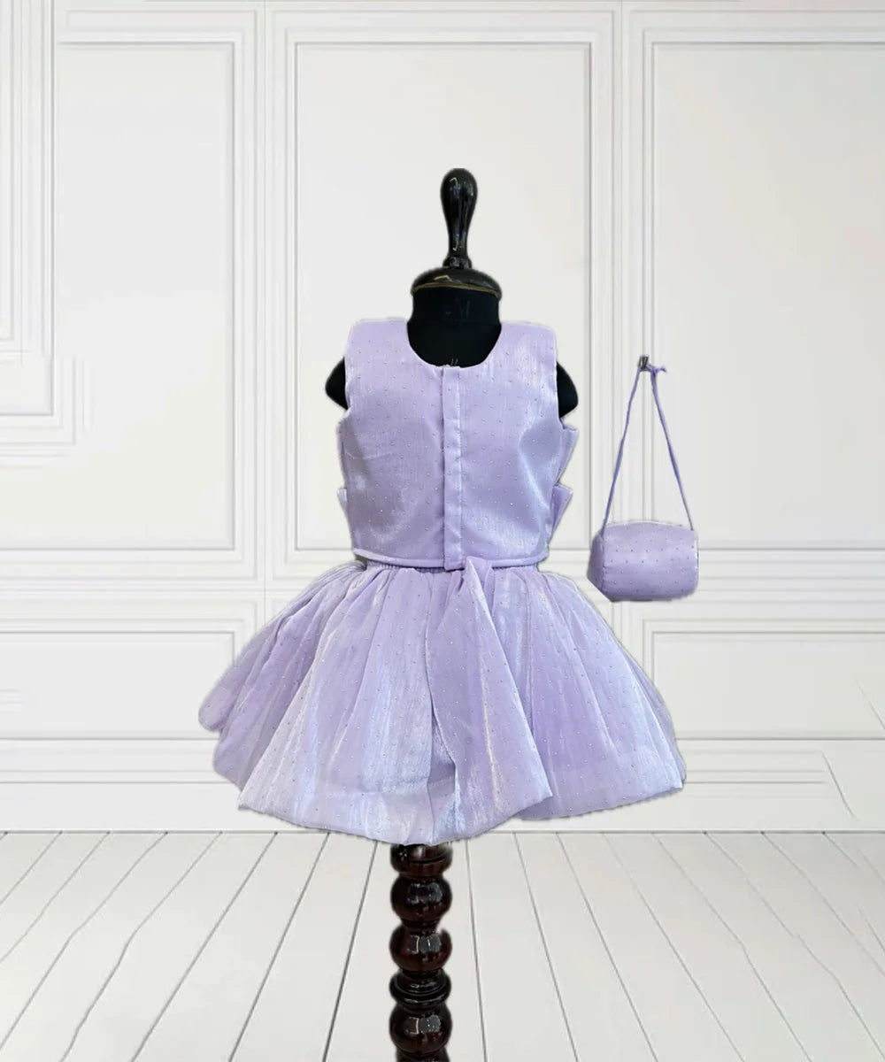 Purple Coloured Skirt Set for Girls for Party