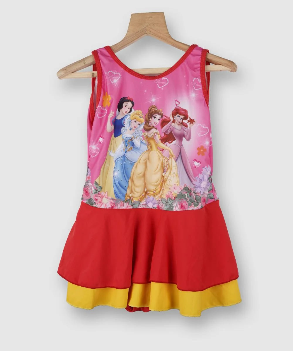 Disney Princess Printed Swimsuit for Girls