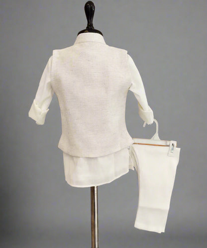 Festive cream kurta pyjama for boys, branded children clothing Jaipur