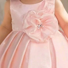 Devils N Angels Pink Pleated Party Frock for Baby Girls 0–9 Months | Jaipur