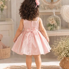 Devils N Angels Pink Pleated Party Frock for Baby Girls 0–9 Months | Jaipur