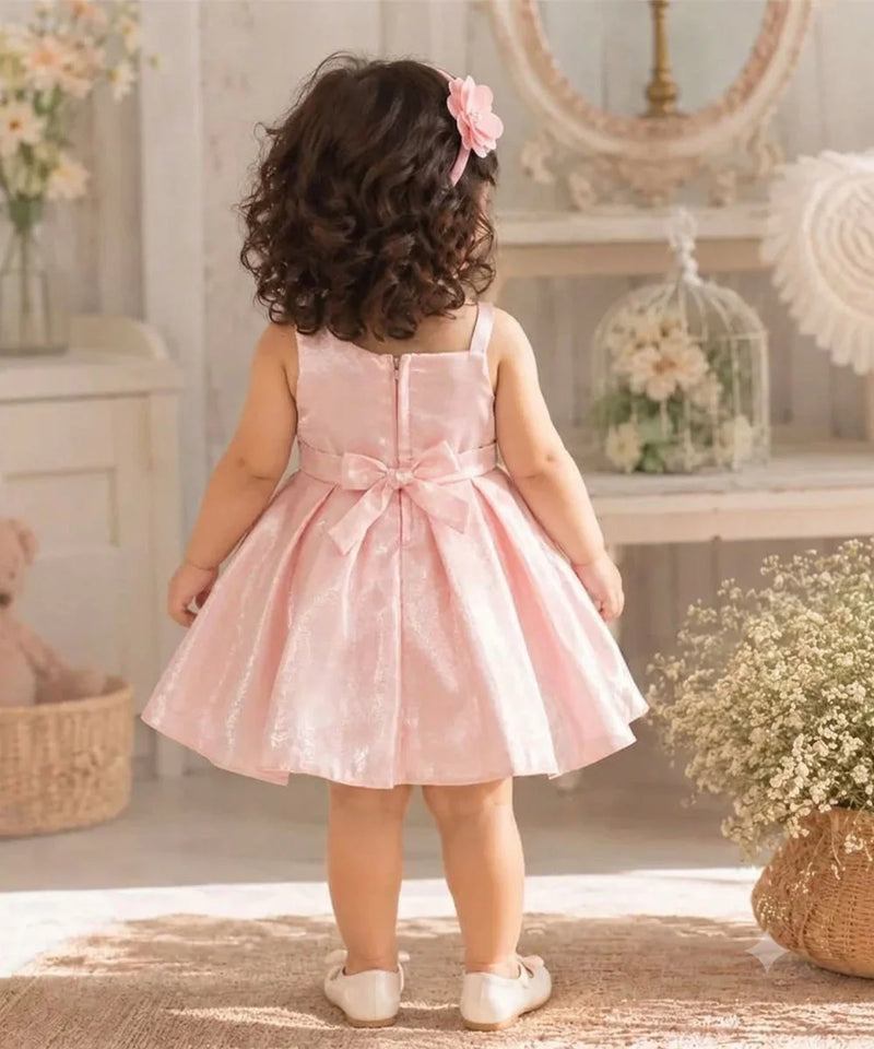 Devils N Angels Pink Pleated Party Frock for Baby Girls 0–9 Months | Jaipur