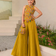 Devils N Angels Mustard Majesty Palazzo Set Jaipur