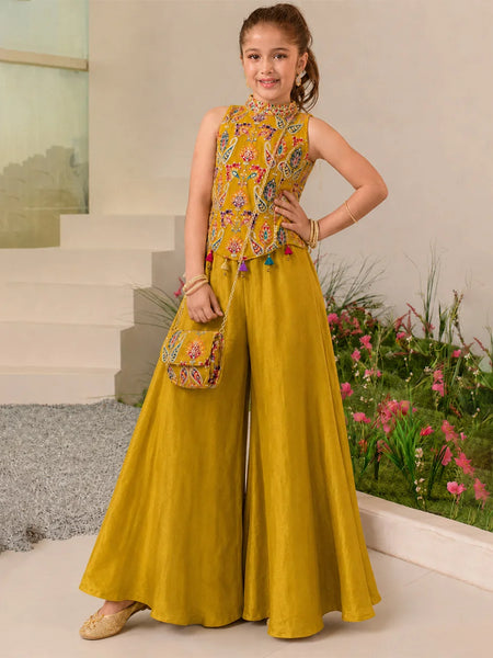 Devils N Angels Mustard Majesty Palazzo Set Jaipur