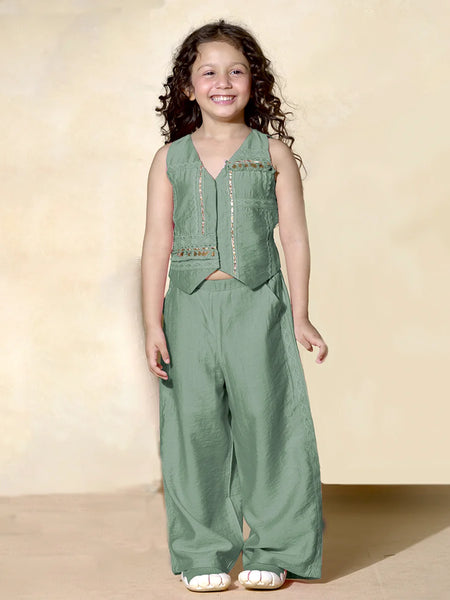 Modern ethnic-inspired co-ord set for kids in Jaipur