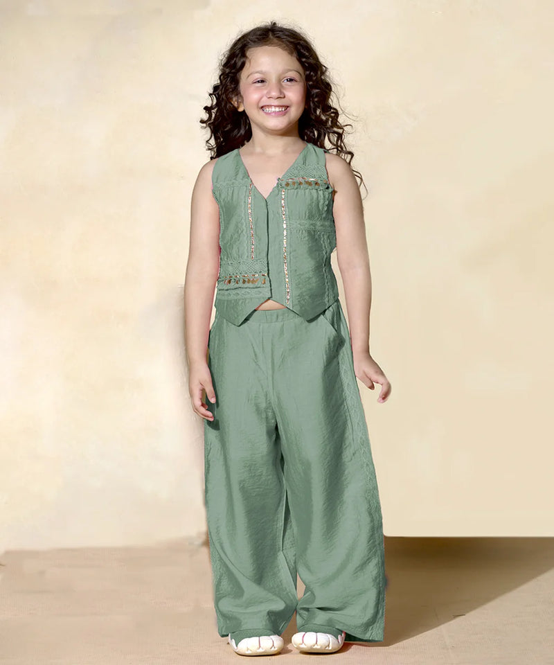 Modern ethnic-inspired co-ord set for kids in Jaipur