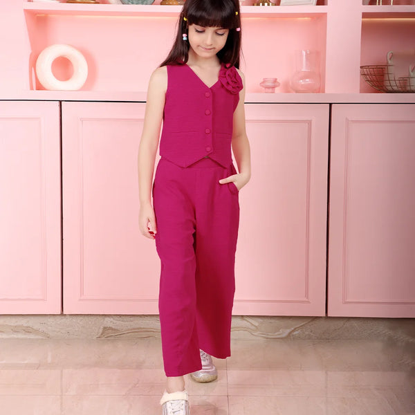 Girl's Stylish Co-Ord Set for Vacation Look