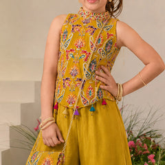 Devils N Angels Mustard Majesty Palazzo Set Jaipur