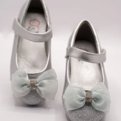 Silver Shimmer Sandals for Little Girl