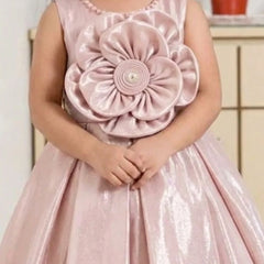 Devils N Angels Peach Flower High-Low Birthday Frock for Girls 9 Months–4 Years | Jaipur