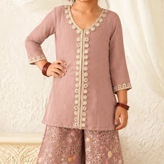 Devils N Angels Blush Bloom Kurta Palazzo Set Jaipur
