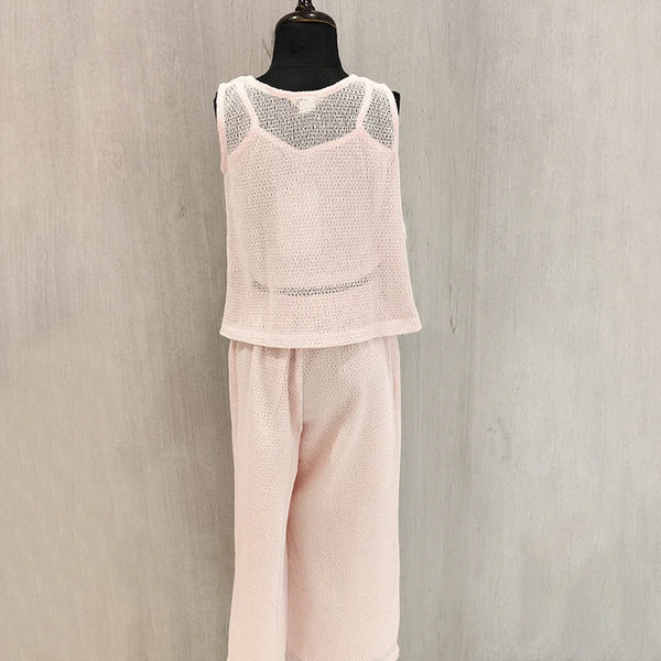 Peach Cotton Net Girls Co-ord Set – Jaipur Kids Fashion