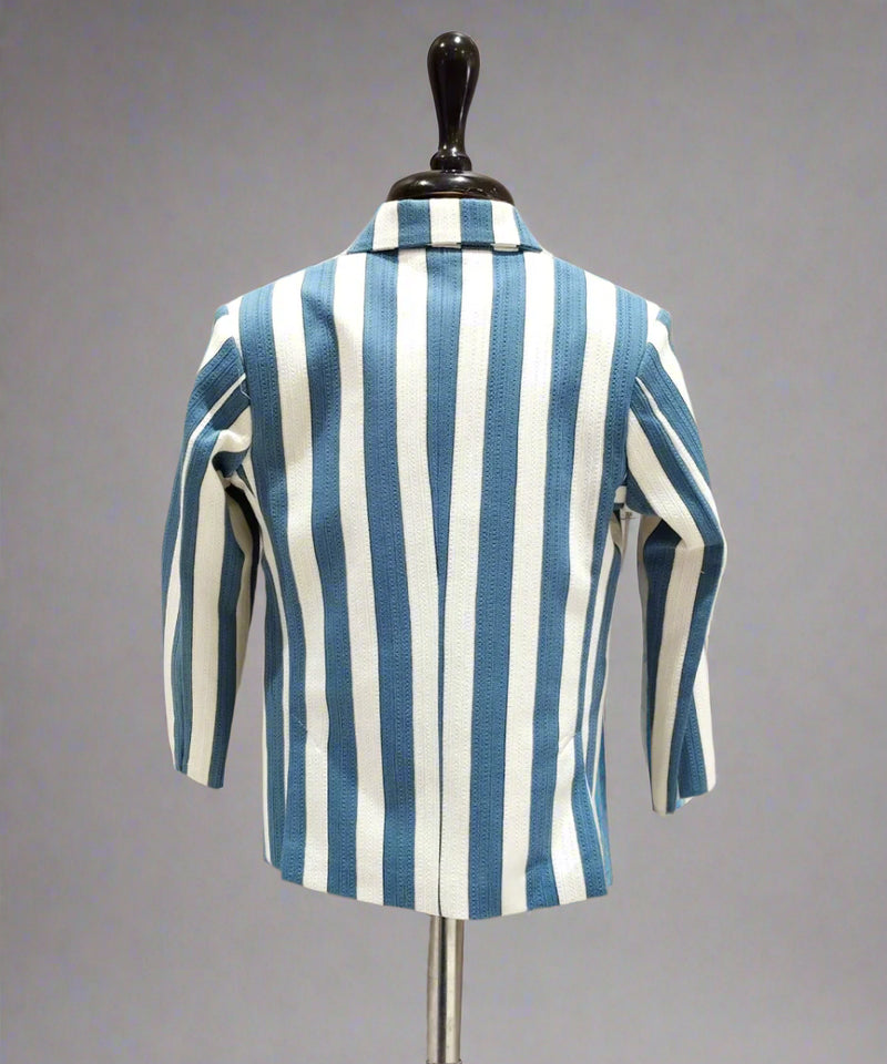 Blue Striped Blazer for Boys