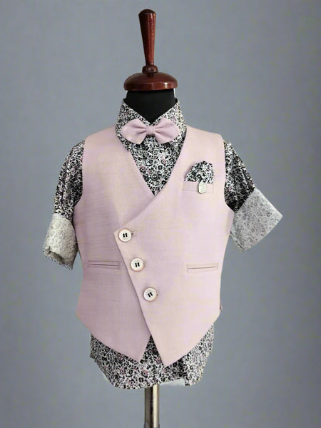 Party Wear Waist Coat Set For Boys