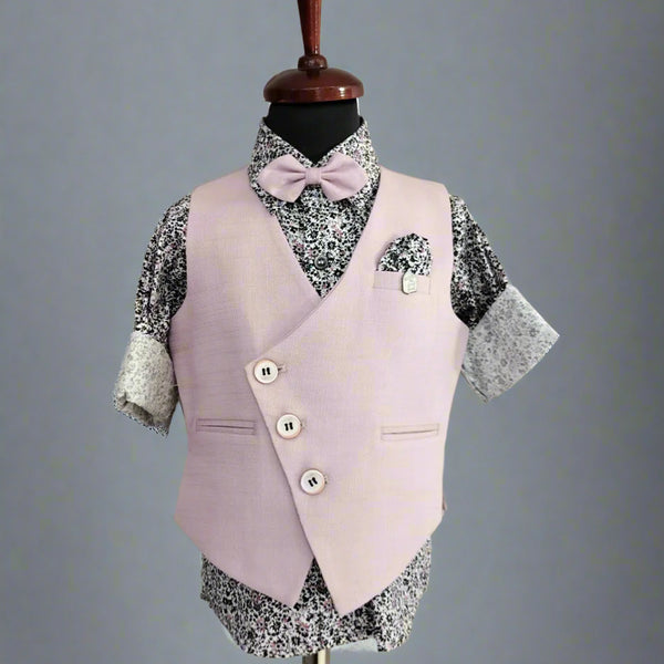 Party Wear Waist Coat Set For Boys