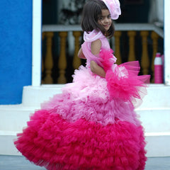 Jaipuri lehenga for girls, ombre partywear, perfect for weddings in Jaipur