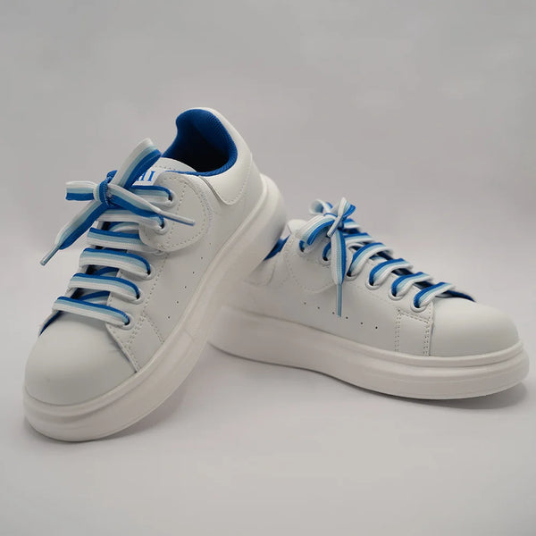 Boys' and girls' trendy blue cartoon sneakers featuring playful graphics and cushioned sole, Jaipur