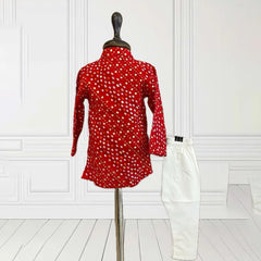 Boys partywear bandhej kurta pyjama, exclusive Jaipur showroom style