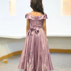 Comfortable purple party gown for baby girls, Jaipur kids clothing store
