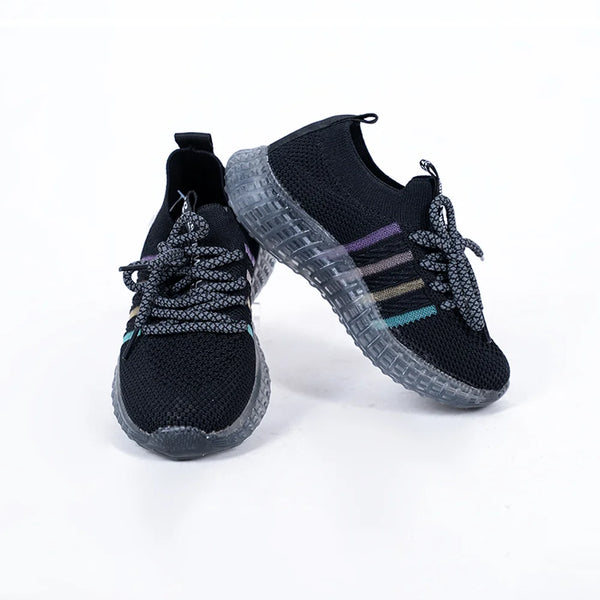 Black Colored Laced Shoes for Lil Ones
