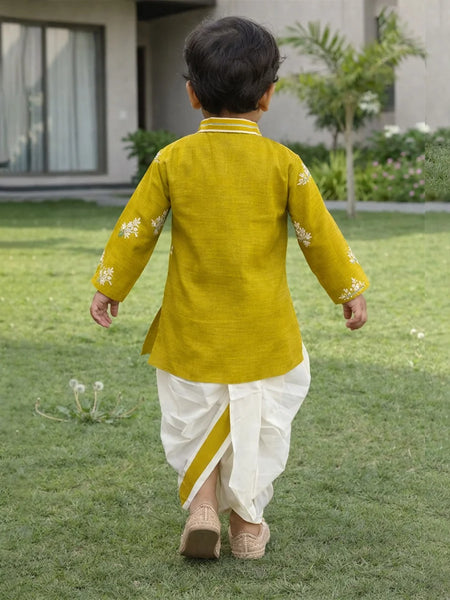 Sunshine Festive Kurta Dhoti Set For Babies