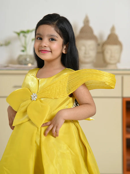 Modern sleeveless birthday frock for girls, party wear kids dress Jaipur