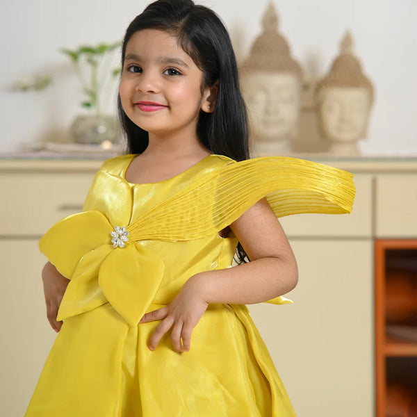 Modern sleeveless birthday frock for girls, party wear kids dress Jaipur
